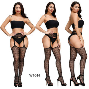 Calze da donna in <span class=keywords><strong>Nylon</strong></span> a rete trasparente per feste da ragazza collant con leggings a compressione tinta unita traspirante Anti-embolia - Product Image 6