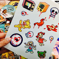 Autocollant de dessin animé étanche pour ordinateur portable Moto Skateboard bagages guitare décalcomanie jouet autocollants