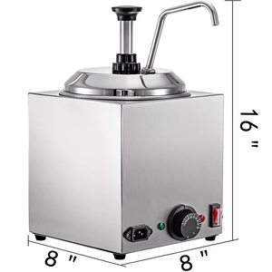 Máquina Eléctrica de Acero Inoxidable de una Sola Olla para Derretir Chocolate <span class=keywords><strong>y</strong></span> Dispensador de Queso para Nachos - Product Image 3
