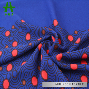 Mulinsen tekstil kırışık Georgette kumaş 75D şifon <span class=keywords><strong>Saree</strong></span> desen balık pulu - Product Image 3