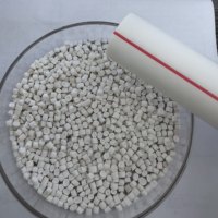 Granulés de PPR recyclé blancs, copolymère aléatoire de polypropylène, plastique, marque HENGFAN, taux de flux de fusion 2g/10min pour tuyaux d'eau PPR