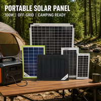 Panneau solaire monocristallin haute efficacité Solar Master 5W-100W 12V 18V pour camping-car, bateau, camping, système hors réseau