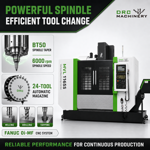 Centre d'usinage vertical CNC MVL1165S, machine <span class=keywords><strong>VMC</strong></span> robuste à 3 axes, déplacement 1100x650x650mm, broche BT40 8000 tr/min, fabrication de moules - Product Image 2