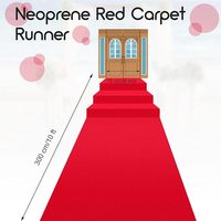 Extra Thick Red Carpet Runner With Non-Slip Backing, Stain Resistant, Event Runway for Wedding