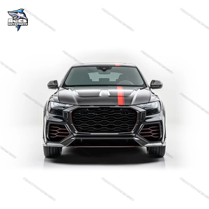 Kit de carrocería de fibra de carbono seco estilo M completo para <span class=keywords><strong>Audi</strong></span> <span class=keywords><strong>Q8</strong></span>, alerón delantero, difusor trasero, guardabarros, tubos de escape, kit de carrocería - Product Image 2