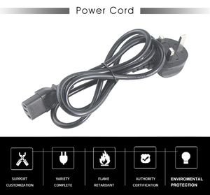 Cable de alimentación de cobre de 3 pines para secador de pelo, enchufe hembra para <span class=keywords><strong>Monitor</strong></span> de ordenador, PC, portátil, UK, IEC C13 - Product Image 5