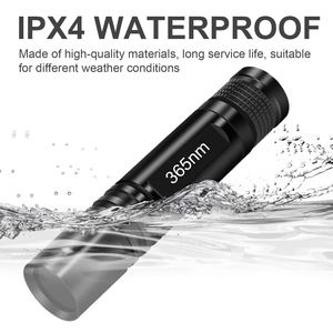 Xách tay 365nm LED UV đèn pin mini tia cực tím đèn IP65 Nhôm Cơ thể AA pin phụ kiện Detector Torch cho chăm sóc vật nuôi - Product Image 4