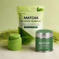HENGZHI Matcha Cup Bubuk Matcha Bubuk Teh Hijau Campuran Minuman untuk Minuman Teh Susu, Minuman Kafe, dan Bahan Dessert