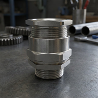LKETECH LKM-M16 Presse-étoupes en laiton nickelé basse tension IP68 anti-corrosion pour échappement de four industriel 5-10mm