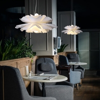 Nordic LED Moderne Simple Pendentif Lumière Acrylique Fleur Éclairage Lustre pour Chambre Salle À Manger