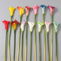 Fleurs artificielles réalistes faites à la main Calla Lily décoration de la maison avec une vraie touche grande taille pour Noël et la fête des mères