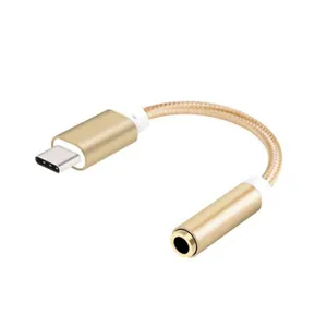 Type-C to 3.5mm Headphone Jack Adaptor Connector Type-C to 3.5mm AUX audio female AUX Cable