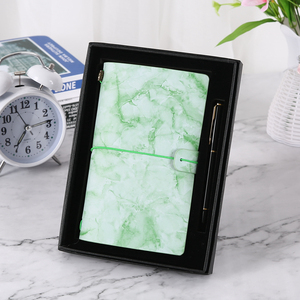 2026 conveniente A5 Design in marmo agenda agenda diario con stampa in tessuto con superficie in cartoleria fornitura regalo - Product Image 3