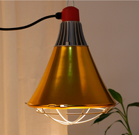 Lampe chauffante pour poussins Porcelet animal ampoule d'élevage infrarouge avec abat-jour