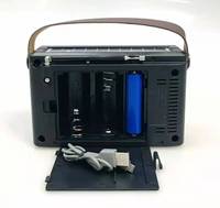 Tragbarer AM/FM/SW 3-Band Weltempfänger Solar-Radio Kabelloser BT-Lautsprecher mit TF/SD USB-Player Taschenlampe & TWS