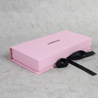 Caja de Regalo Magnética de Cartón Rosa de Lujo con Recubrimiento UV, Relieve, Forro de Esponja, Logotipo Personalizado y Materiales Reciclados para Velas