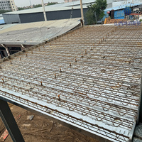 Plancher en treillis d'acier galvanisé durable, surface gaufrée 3D, anti-corrosion chinoise, action composite optimale, pour appartements et écoles
