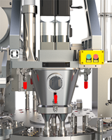 Machine automatique de remplissage et de scellage de chocolat et de boissons PLC pour une production efficace