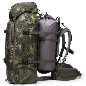 Sac à dos de chasse Gaf 80L avec cadre en fibre de carbone, sangle en nylon, imperméable, pour la randonnée en plein air, unisexe, camouflage - Product Image 5