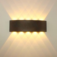 Lampe murale LED extérieure étanche avec support, éclairage simple pour cour, allée, escalier, terrasse, hôtel, balcon, projecteur