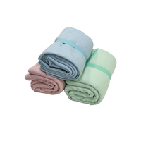 Serviette d'été en microfibre à double texture, imprimée, séchage rapide, écologique, super absorbante, antibactérienne, pour la plage et la piscine