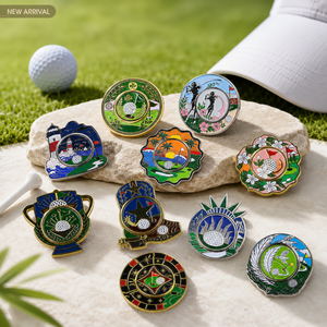 Wholesale Magnetic <b>Golf</b> Ball Marker with Double-Sided Metal Craft for Tournament Pro Shop Merchandise - Product Image 1