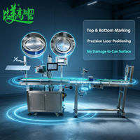 Machine de marquage laser CO2 multi-spécifications pour la codification supérieure et inférieure des boîtes de lait en poudre, avec inspection visuelle et séparation automatique, conforme à la norme GS1