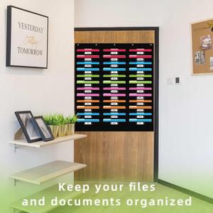 Organizador de Archivos Colgante de Pared con 36 Bolsillos, Multifuncional, con Etiquetas para Nombres, Bolsa de Almacenamiento de Documentos para Oficina, Aula y Hogar - Product Image 6