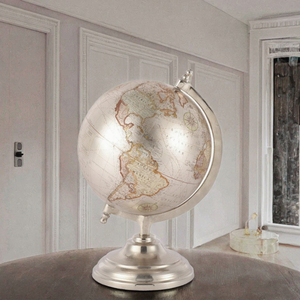 Globe terrestre flottant magnétique en métal noir de 3 pouces, forme ronde, écologique, pour la remise des diplômes - Product Image 3