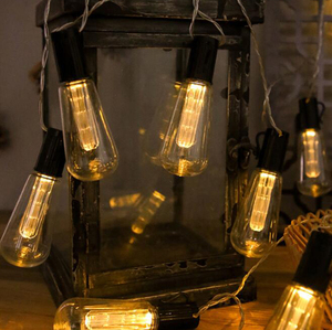 Năng lượng mặt trời ngoài trời không thấm nước G50 opalescent bóng đèn trong suốt bóng đèn chuỗi vườn trang trí chiếu sáng LED năng lượng mặt trời đèn chuỗi - Product Image 3