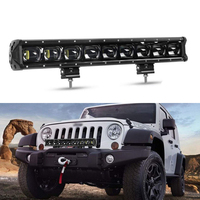 Lumière tout-terrain super puissante à une rangée de lentilles 6D 8 pouces 30w pour Jeep, voiture, camion, SUV, VTT, bateau, tout-terrain, barre lumineuse LED 12V 24V