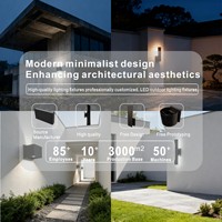Lampu Dinding Luar Ruangan LED Aluminium Cor Ip65 Tahan Air Anti Karat Lampu Villa Taman Teras Fasad