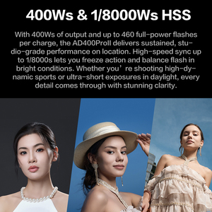Godox ad400proii ad400pro II tất cả-trong-một đèn <span class=keywords><strong>flash</strong></span> ngoài trời 400ws Li-on Pin TTL đèn <span class=keywords><strong>flash</strong></span> với hệ thống x không dây 2.4G tích hợp - Product Image 3