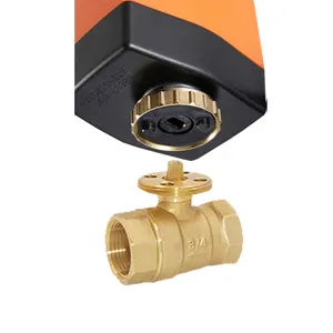 Winvall HVAC System 2 Way Motorised Water Valves Electric Actuator Ball Valve Motorized 1/2'' 3/4 inch 1'' Brass Ball Valve