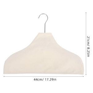 Custom Logo Print Eco-Friendly Cotton Cover Hanger with Injection Technology for Bathroom and Bag Use - Product Image 2