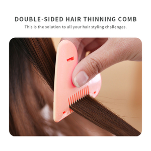 Peigne manuel pour effiler les <span class=keywords><strong>cheveux</strong></span>, couteau de coiffure domestique, ciseaux de barbier, peigne double face pour la coiffure - Product Image 3