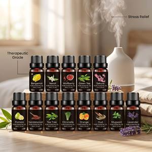Aceites Esenciales 100% Puros <span class=keywords><strong>al</strong></span> por Mayor, Marca Privada, Aceite Orgánico de Lavanda, Árbol de Té y Sándalo para Difusor, Aromaterapia y Cuidado de la Piel - Product Image 1