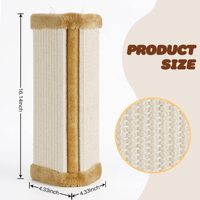 Griffoir mural en sisal pour chats, panneau de protection vertical pour coins de mur, griffoir mural pour chats