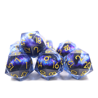 Dés transparents en vrac ouverts jeux de saphir en gros donjons et dragons dés
