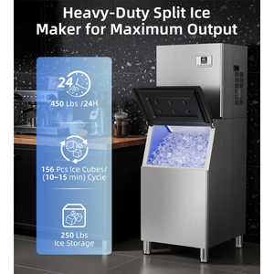 Coldstar Commercial Square <b>Ice</b> Maker 180Kg Per 24H Air Cooling Stainless Steel <b>Ice</b> Block <b>Machine</b> 220V For Restaurant And Food Se - Product Image 2