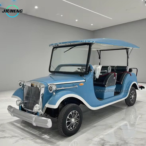 Voiture de <span class=keywords><strong>golf</strong></span> électrique de haute qualité fabriquée en Chine, 3 rangées, 8 places, bus touristique rétro, mariage, hôtel, voiture classique fermée - Product Image 4