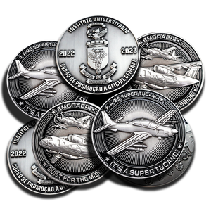 เหรียญที่ระลึกทำจากโลหะสังกะสีผสมจากชิลีทำจากโลหะทองเหลืองเคลือบโลหะเงินและเหรียญที่ท้าทายพร้อมกล่องบรรจุตามสั่ง - Product Image 6