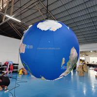 Grande sphère gonflable personnalisée de la planète Terre, modèle géant de globe terrestre pour l'éducation scolaire et les expositions sur scène