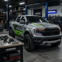 Support de feux de route pour Ford Ranger NEPTR A-pillar, en alliage d'aluminium et de magnésium CNC non destructif, double projecteur