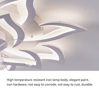 Lustre de plafond moderne de luxe à LED avec télécommande, ventilateur 5 vitesses et éclairage pour salon, salle à manger, cuisine, chambre à coucher