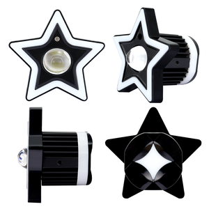 Nouveaux phares de moto en forme d'étoile LED, design moderne, multicolores, halo-ring, étanches, yeux d'ange, feux antibrouillard auxiliaires, voiture, camion, VTT - Product Image 3