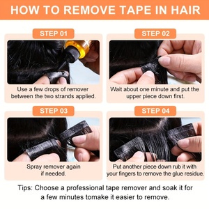 Bán buôn handtied vô hình liền mạch lớp biểu bì phù hợp tiêm băng trong phần mở rộng tóc con người tiêm phần mở rộng tóc băng - Product Image 5