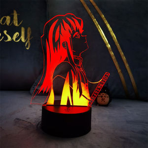 Lampe de nuit Anime pour enfants, <span class=keywords><strong>d</strong></span>écoration de <span class=keywords><strong>chambre</strong></span> <span class=keywords><strong>Otaku</strong></span>, télécommande, effet 3D, lueur vive pour la <span class=keywords><strong>d</strong></span>écoration de <span class=keywords><strong>chambre</strong></span> à coucher, à intensité variable - Product Image 4