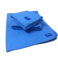 Couverture polaire jetable en gros, économique, écologique et portable, anti-boulochage, pour classe économique, utilisable quatre saisons