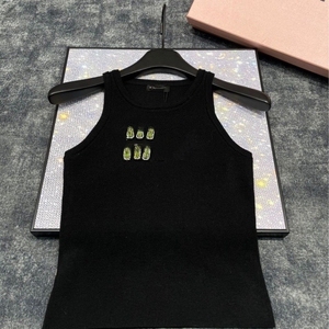 J0081 Ropa de Verano Moderna, Top de Punto con Cuello Redondo y <span class=keywords><strong>Estampado</strong></span> de Letras, <span class=keywords><strong>Chaleco</strong></span> sin Mangas para <span class=keywords><strong>Mujer</strong></span> - Product Image 5
